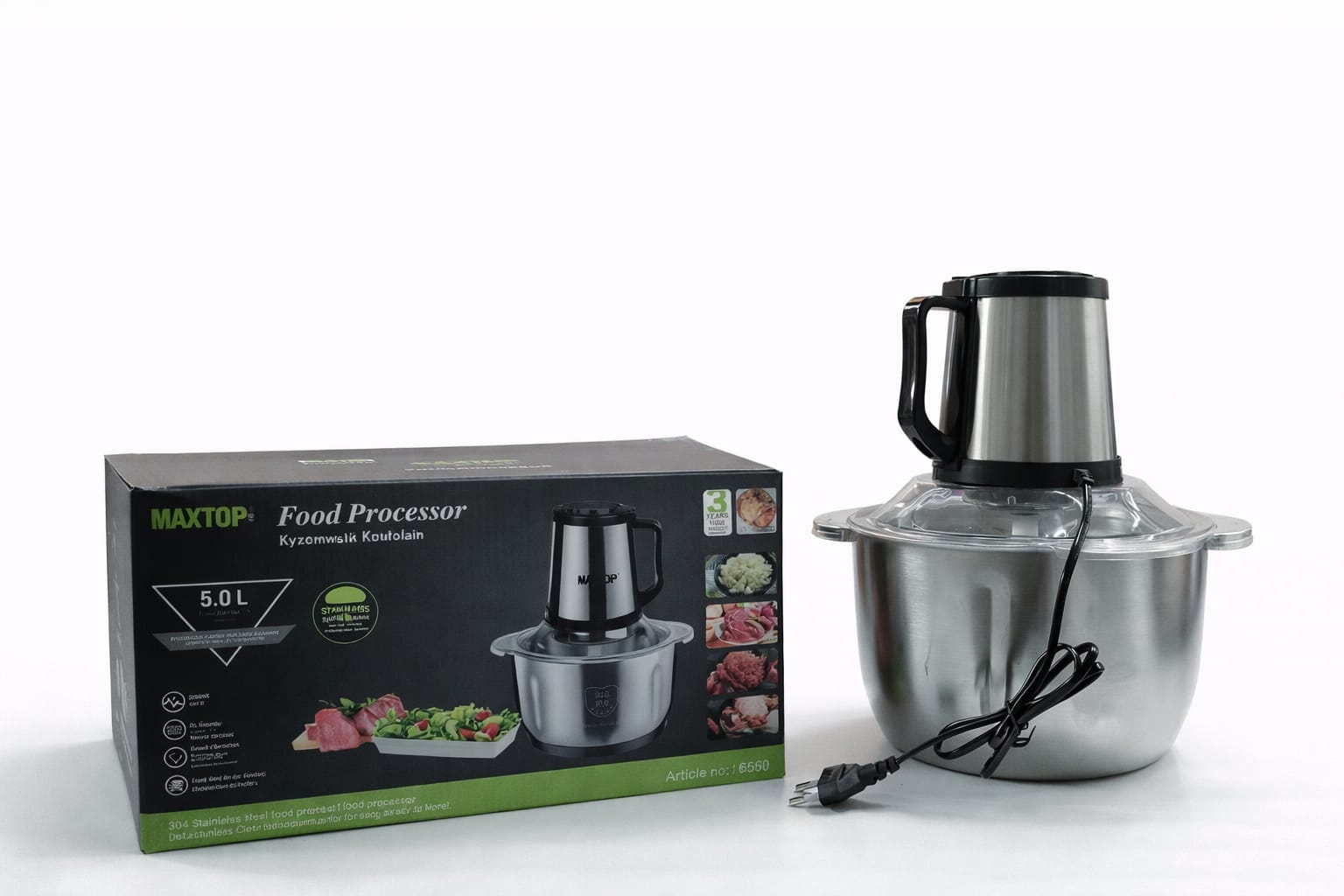 Elektrischer Zerkleinerer 5L Edelstahl